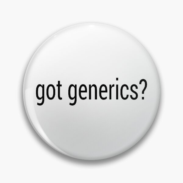 Item preview, got generics? Black Text Design to Tease Golang Programmers designed and sold by geeksta.