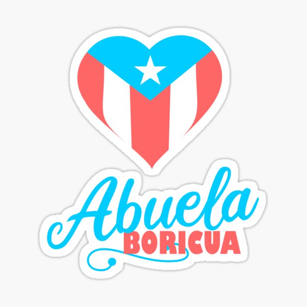 Puerto Rico Flag Heart' Sticker