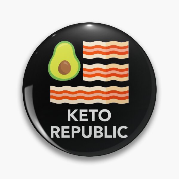 Item preview, Keto Diet Ketogenic Food Bacon Avocados Funny Flag Republic designed and sold by CreatedByHeidi.
