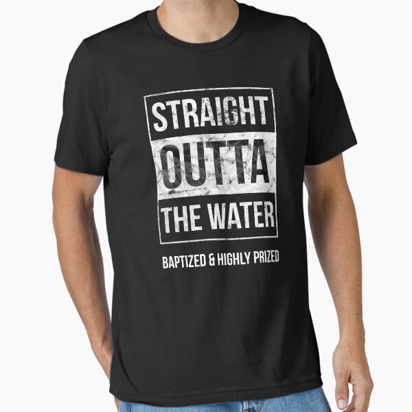 Item preview, Baptism designs Adults Kids Funny Outta Water graphic Gift Idea designed and sold by CreatedByHeidi.