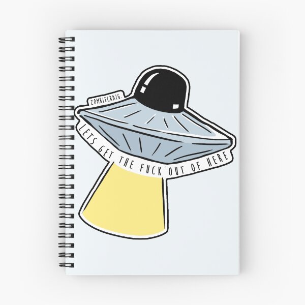 Item preview, Lets Get Out Of Here UFO designed and sold by zombieCraig.