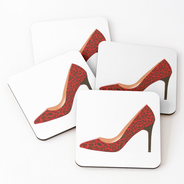 Item preview, Red Leopard Print High Heel Shoe designed and sold by DavidASmith.