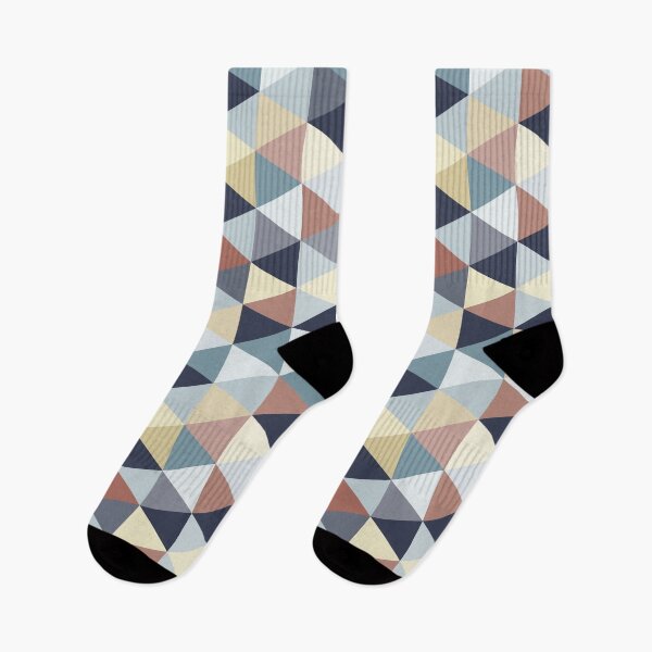 Item preview, Earth Tones and Blues Small Triangles B designed and sold by BlertaDK.
