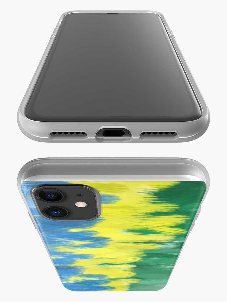 Alternate view of Brazil Flag Colors | Abstract Art iPhone Case & Cover