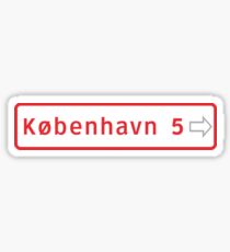 Straßenmarkierung, Kopenhagen, Dänemark Sticker