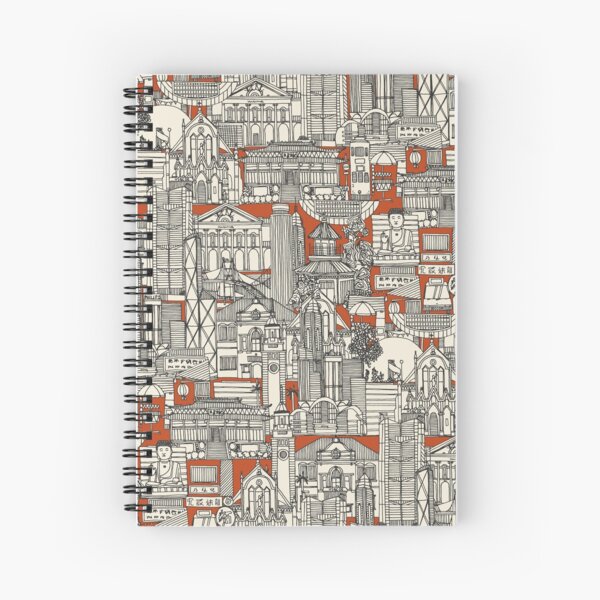 Hong Kong toile de jouy Spiral Notebook