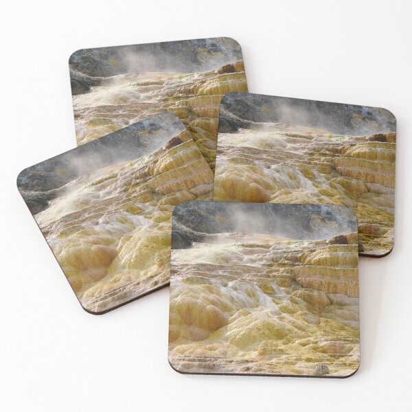 Item preview, A Colorful Thermal Waterfall in Mammoth Hot Springs designed and sold by MomentofPercep.