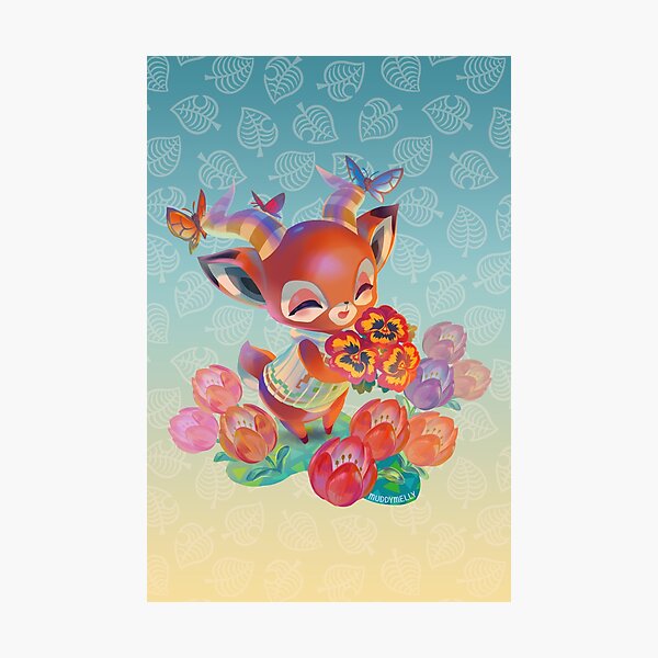 Animal Crossing Beau Bouquet Photographic Print