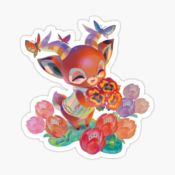 Animal Crossing Beau Bouquet Sticker