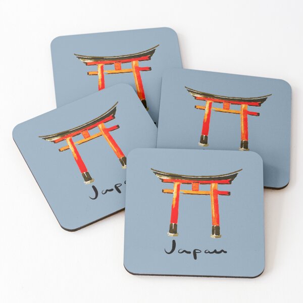 Item preview, Red Gate of Japan - Watercolor Torii designed and sold by Covo Studio.