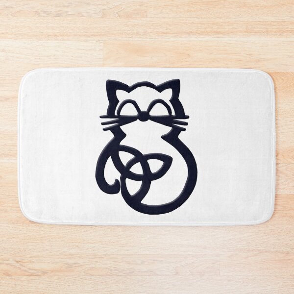 Item preview, Black Trinity Knot Celtic Cat designed and sold by Atteestude.