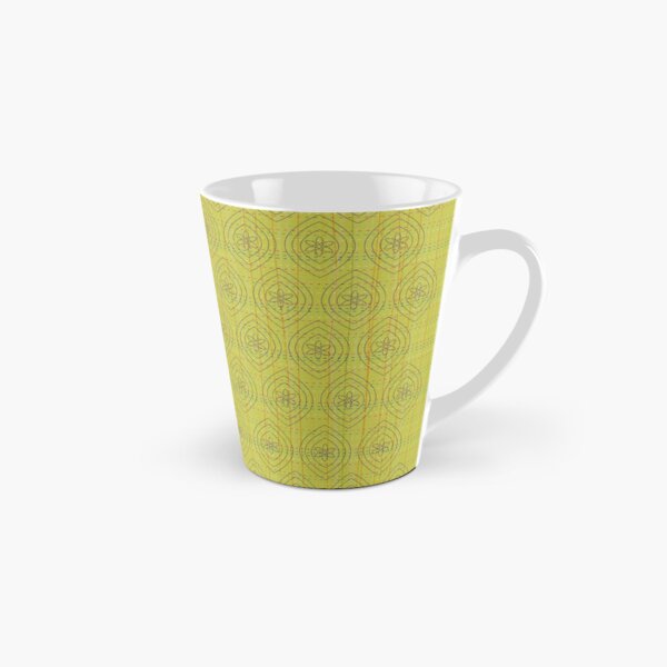 Hand Stitched on Lime Green Ground Tall Mug