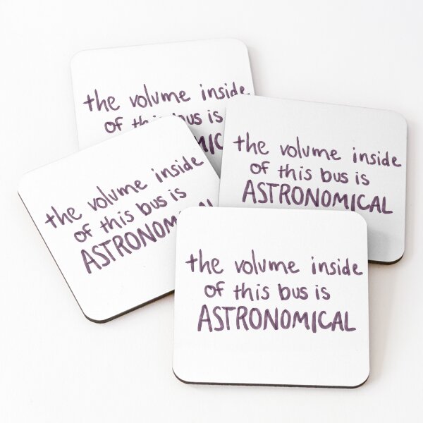 Item preview, The volume inside of this bus is astronomical tiktok meme sticker designed and sold by laurenjones02.