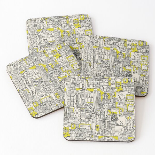 Item preview, Hong Kong toile de jouy chartreuse designed and sold by scrummy.