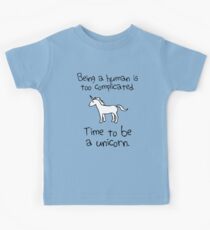 Time To Be A Unicorn Kids Tee