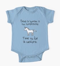 Zeit ein Einhorn zu sein Baby Body Kurzarm
