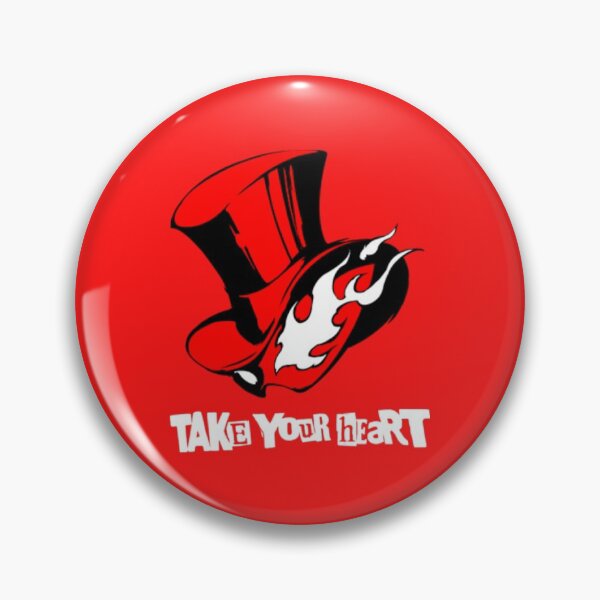 Persona 5 Mask - Take Your Heart Pin