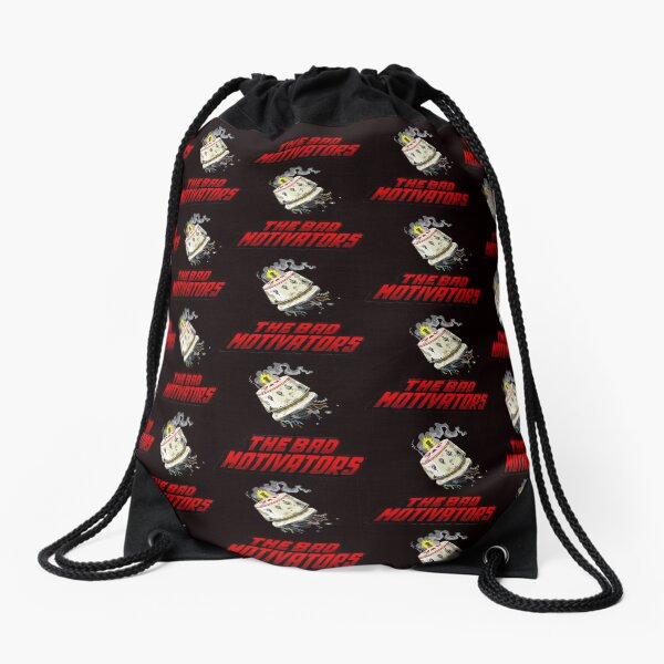 The Bad Motivators Repeated Pattern Drawstring Bag
