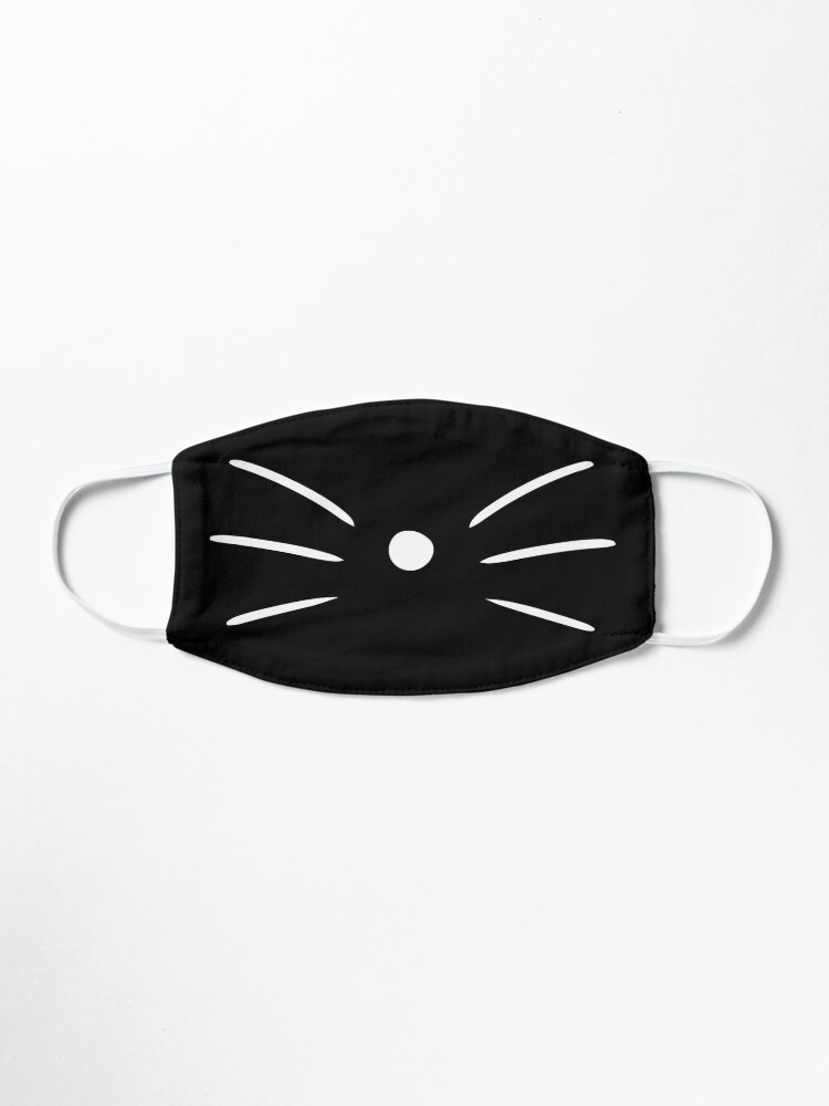 Whisker Face Mask Mask By Chunknozza Redbubble - kitty face mask in black roblox