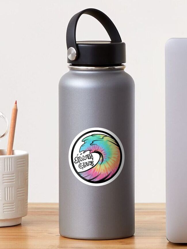 Santa Cruz Tie Dye Water Pink/Black Slim Bottle