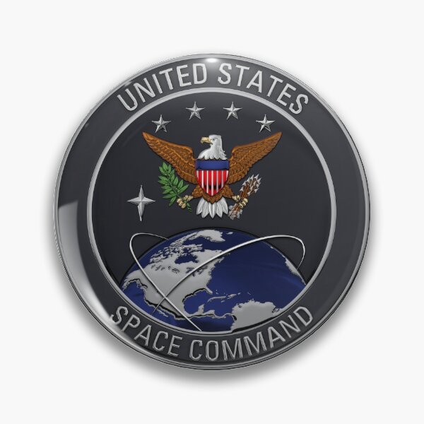 Item preview, United States Space Command - USSPACECOM Emblem over White Leather designed and sold by Serge Averbukh Art Studio.