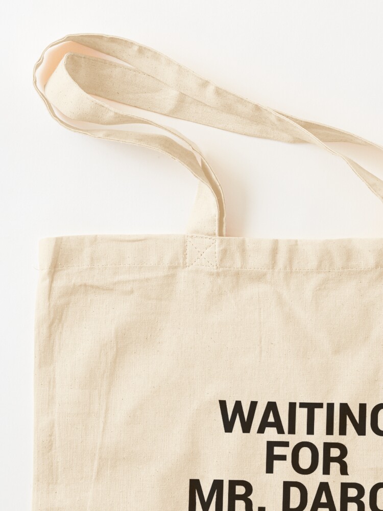 Alternate view of Waiting for Mr Darcy Pride and Prejudice Fan Tote Bag