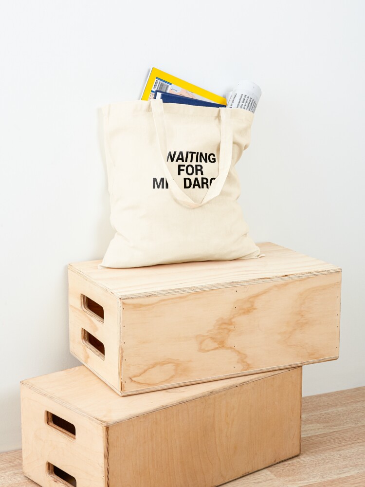 Alternate view of Waiting for Mr Darcy Pride and Prejudice Fan Tote Bag