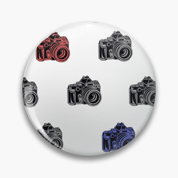 Item preview, Multi Camera Pattern Black, Red, Blue designed and sold by qlobba.