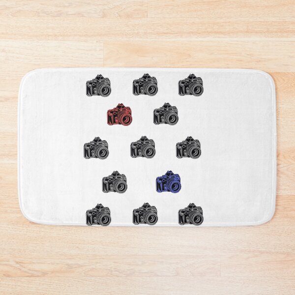 Item preview, Multi Camera Pattern Black, Red, Blue designed and sold by qlobba.