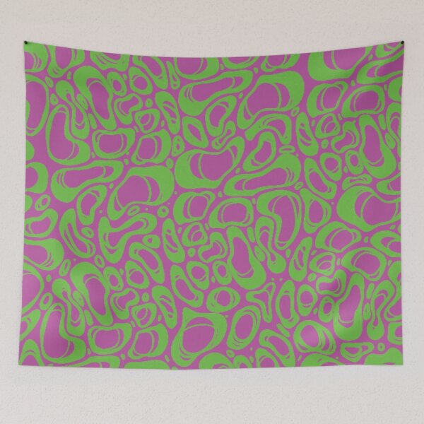 Item preview, Funky Green and Purple Alien Skin Pattern designed and sold by yougalore.