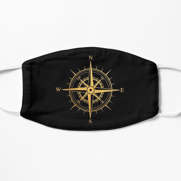 Rose of the Winds Gold Compass Symbol Mask