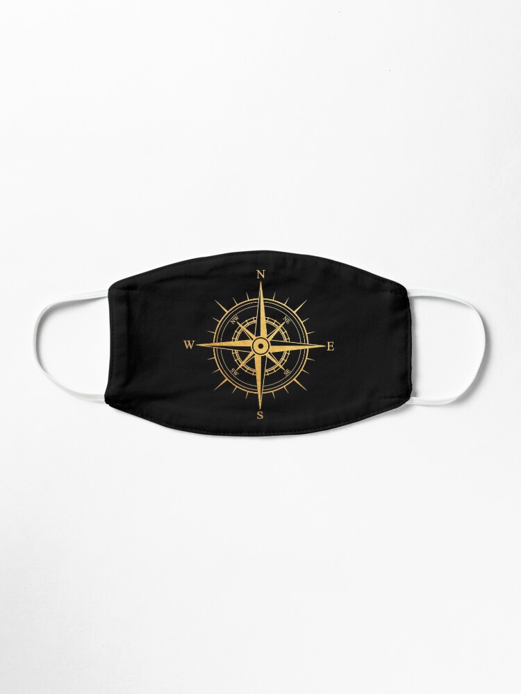 Alternate view of Rose of the Winds Gold Compass Symbol Mask