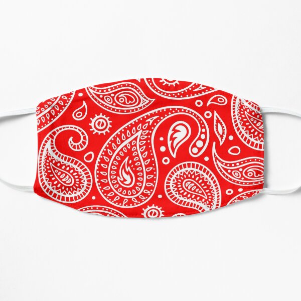 red paisley ski mask