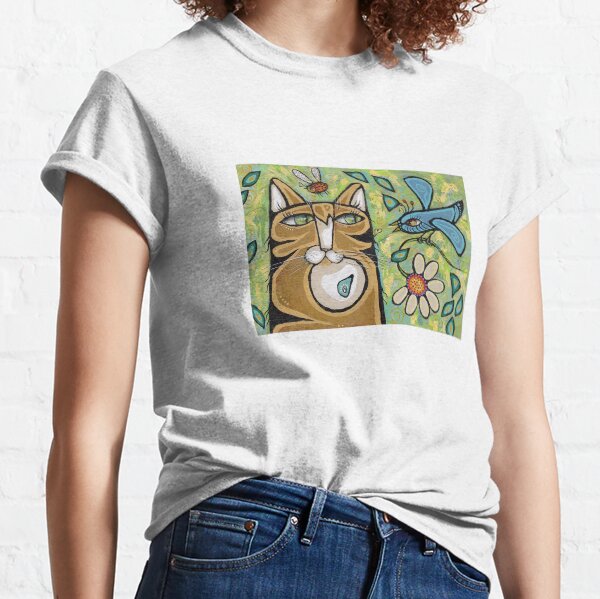 L'oiseau et le chat T-shirt classique