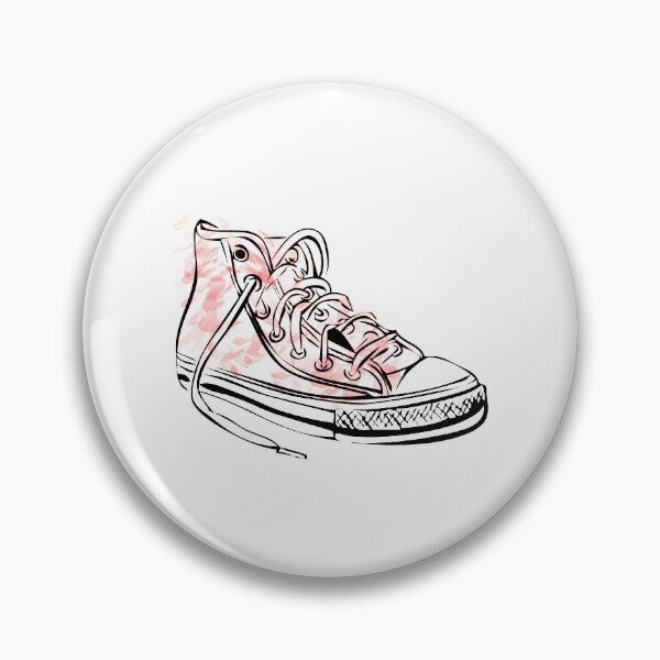 Item preview, red tatty converse style shoe designed and sold by qlobba.