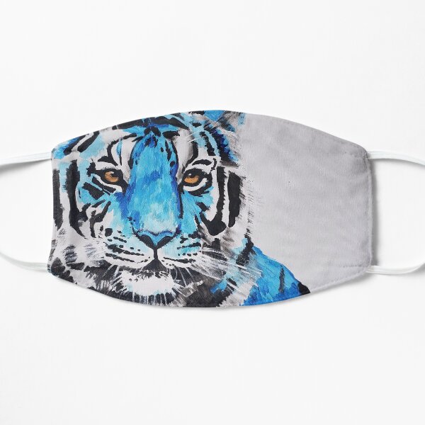 blue tiger face mask