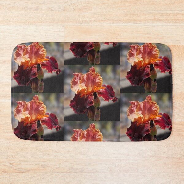 Item preview, The Dramatic Colors of a Burgundy and Peach Iris designed and sold by MomentofPercep.