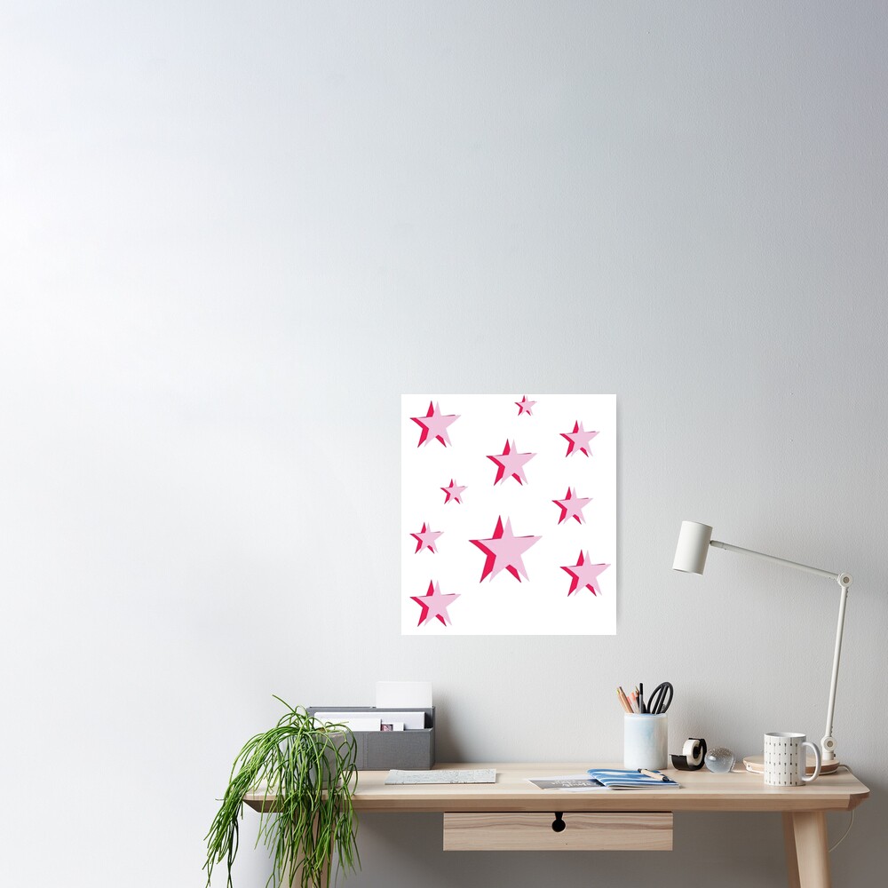 Pink Stars Sticker for Sale by sydneyw31