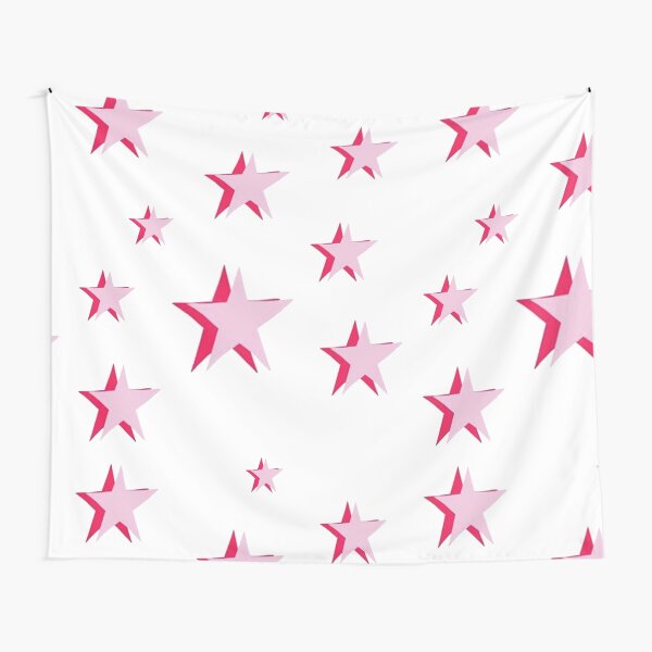 Pink Stars Tapestry