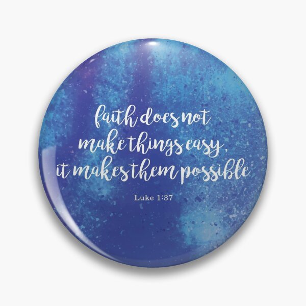 Item preview, Faith does not make things easy Luke 1:37 designed and sold by StudioCitrine.
