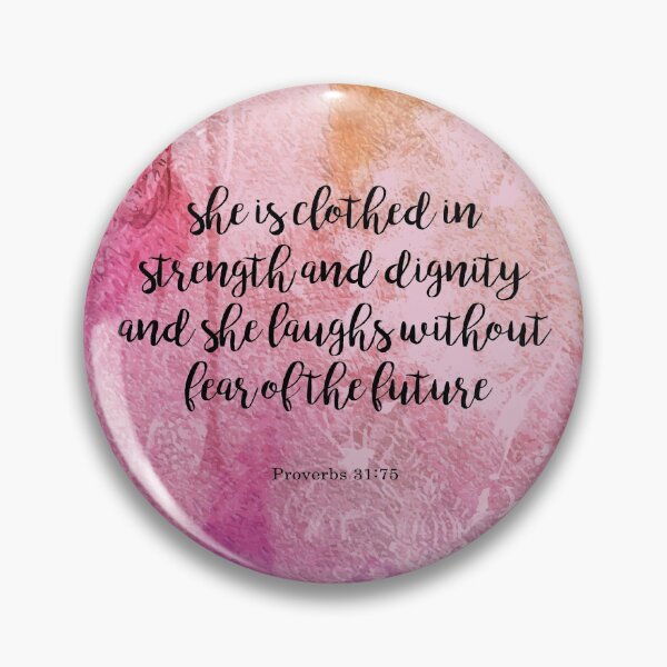 Item preview, She is clothed in strength, Proverbs 31:75 designed and sold by StudioCitrine.