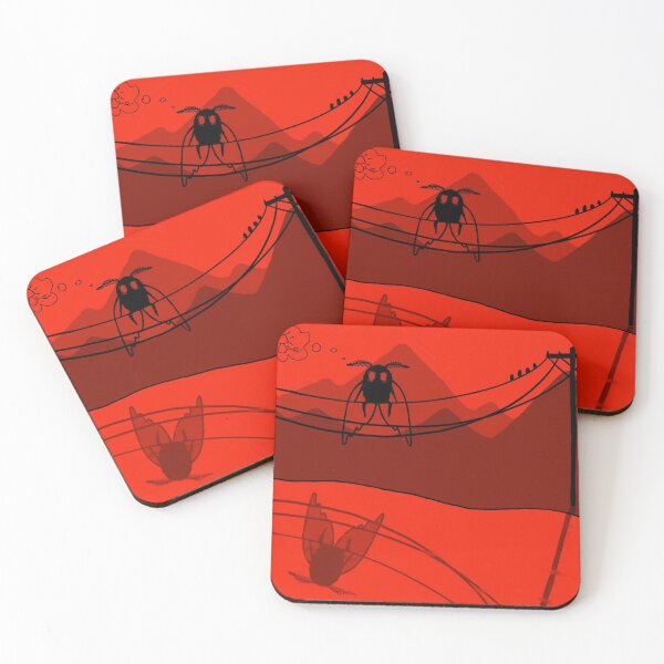 Item preview, Mothman on Powerlines designed and sold by MundaneCryptids.
