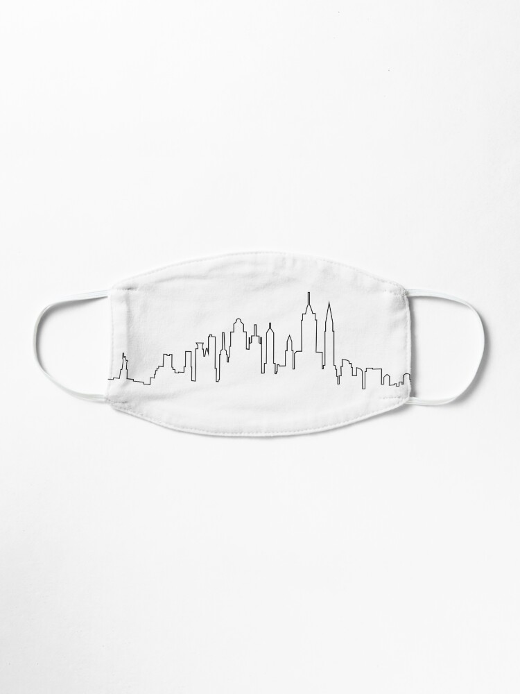 Vista alternativa de Mascarilla Skyline de la ciudad de Nueva York