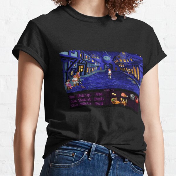 Melee Island streets (Monkey Island 1) Classic T-Shirt