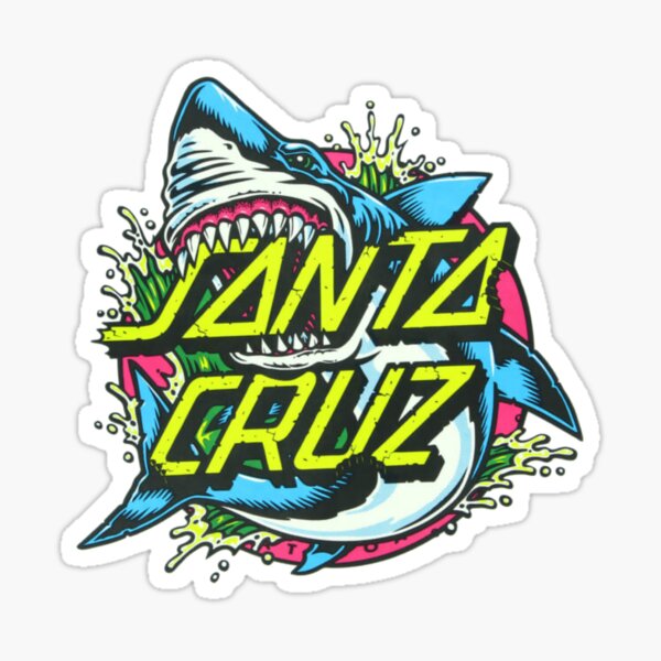 Shark Santa Cruz Sticker Sticker