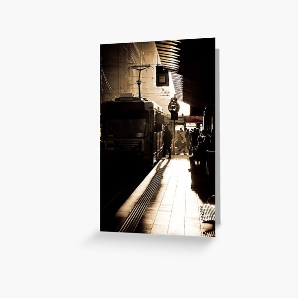 Melbourne Tram Stop Greeting Card