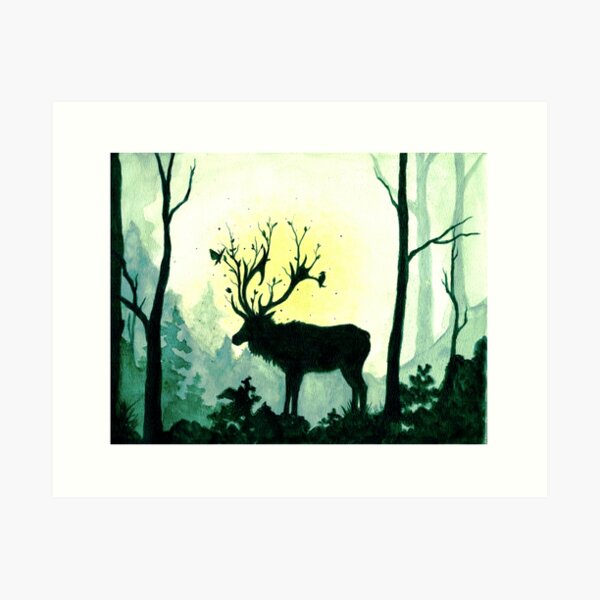 Spring Forest Spirit Art Print