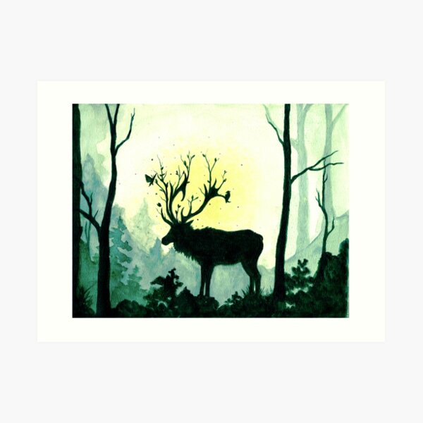 Spring Forest Spirit Art Print