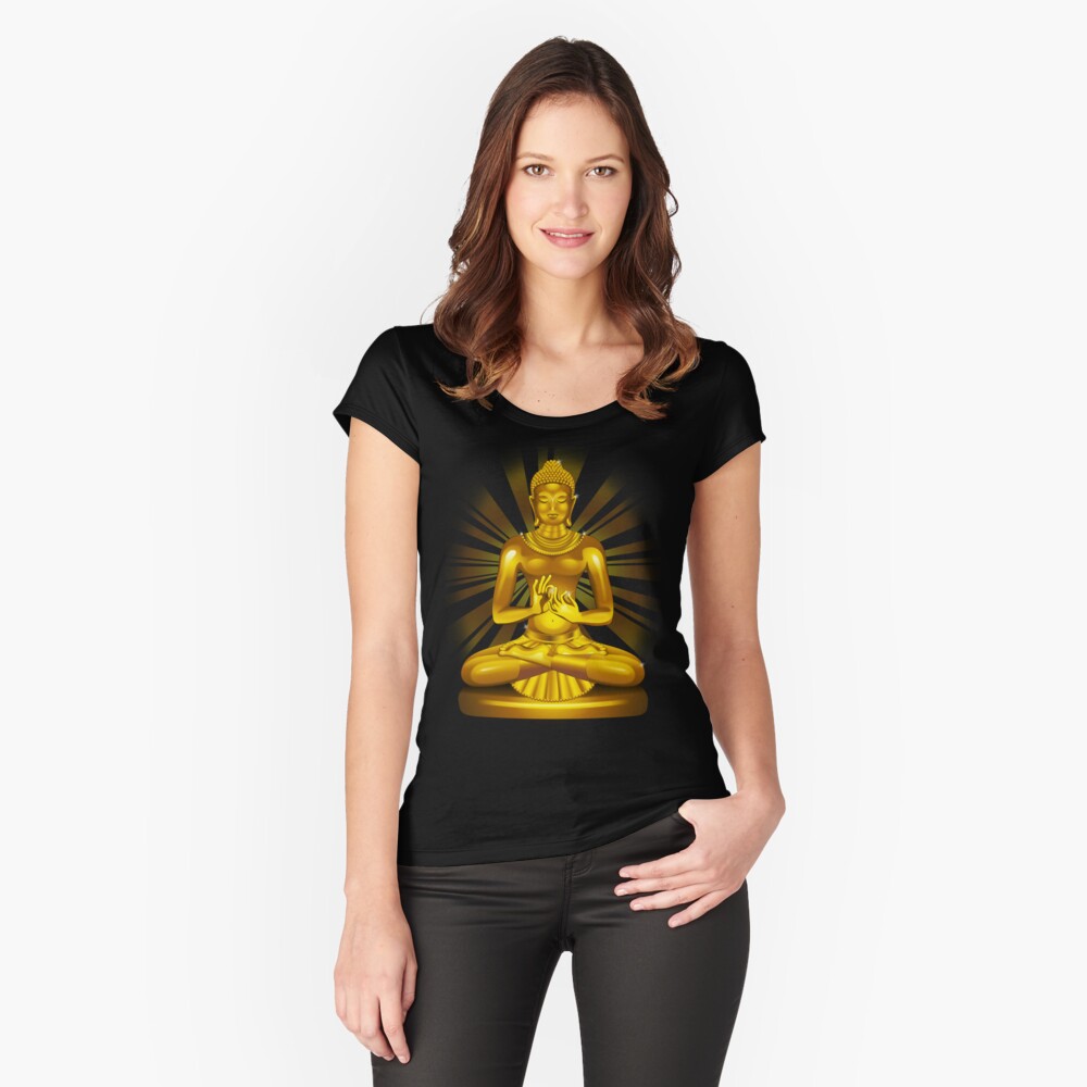 Item preview, Fitted Scoop T-Shirt designed and sold by BluedarkArt.