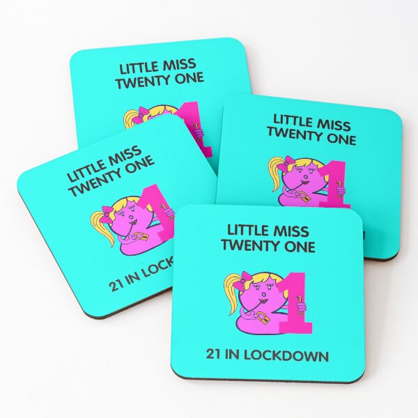 Item preview, LITTLE MISS TWENTY ONE - TEXT IN BLACK designed and sold by janeynic.